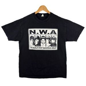 Vintage NWA Ruthless Records Hip Hop Rap T-Shirt Size Large Y2K Eazy-E Ice Cube